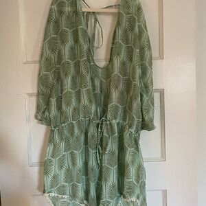 Francesca's Leaf Print Cover-Up